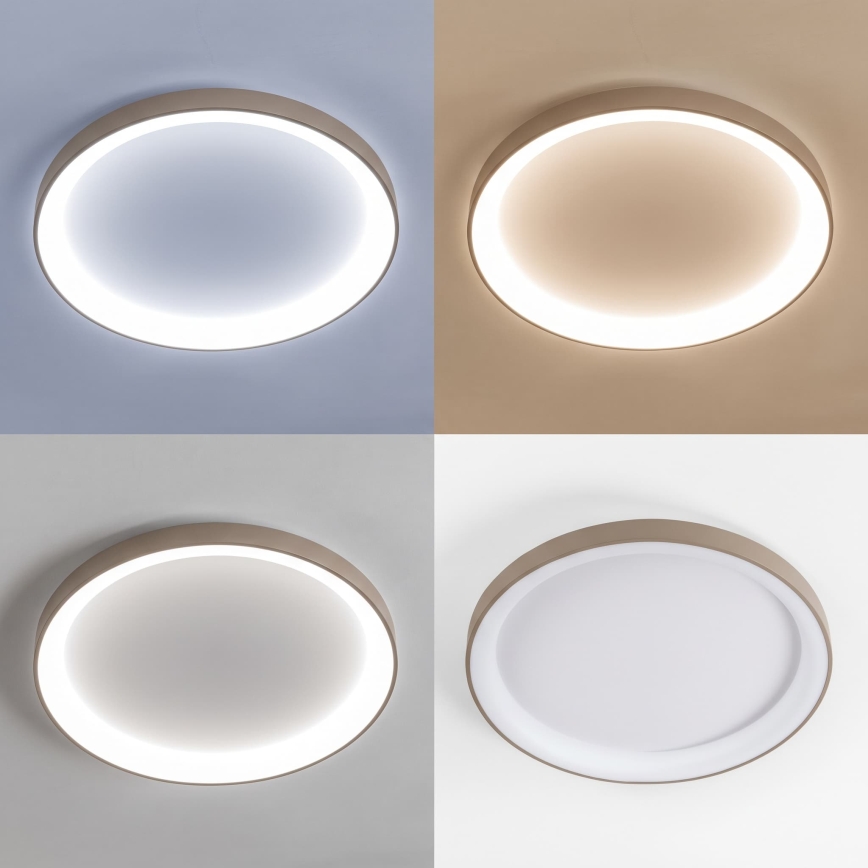 BRILAGI - LED диммируемый потолочный светильник FALCON II LED/108W/230V 3000-6500K диаметр 80 см белый/бежевый + пульт дистанционного управления