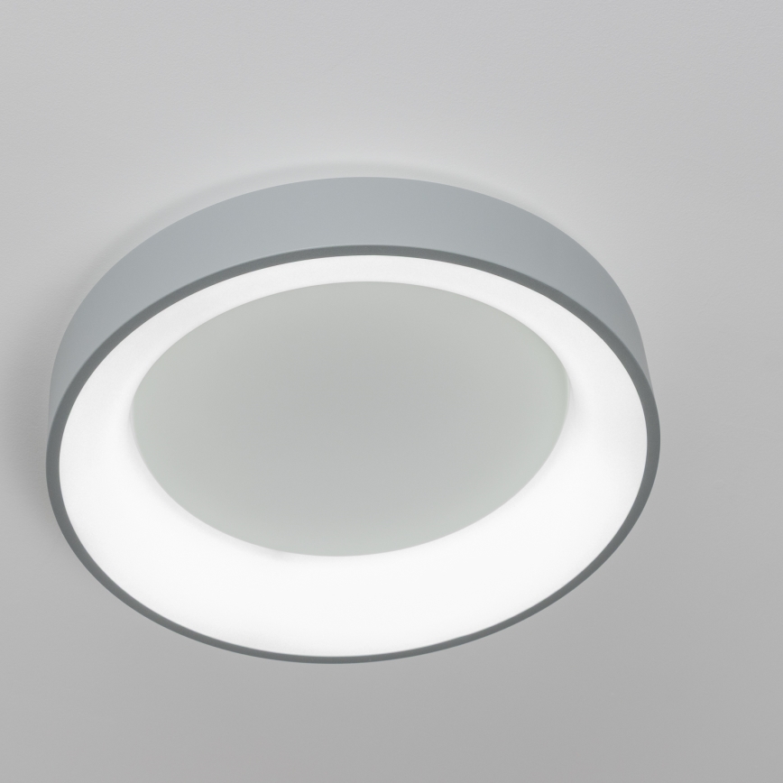 Диммируемый потолочный светодиодный светильник FALCON LED/80W/230V 3000-6500K Ø 60 см, серый + пульт дистанционного управления