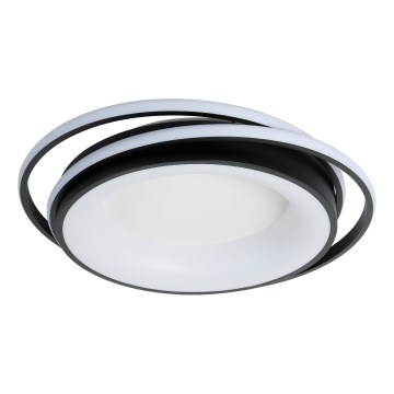 Brilagi - диммируемый LED потолочный светильник FLARE LED/84W/230V 3000-6000K 47x51 см черный + пульт дистанционного управления