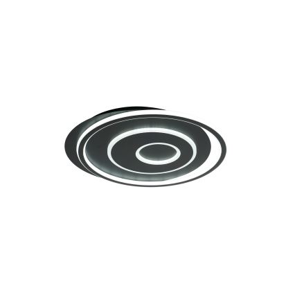 Brilagi - Светодиодный диммируемый потолочный светильник IRIS LED/83 Вт/230 В 3000-6000 К 46x50 см черный + пульт дистанционного управления