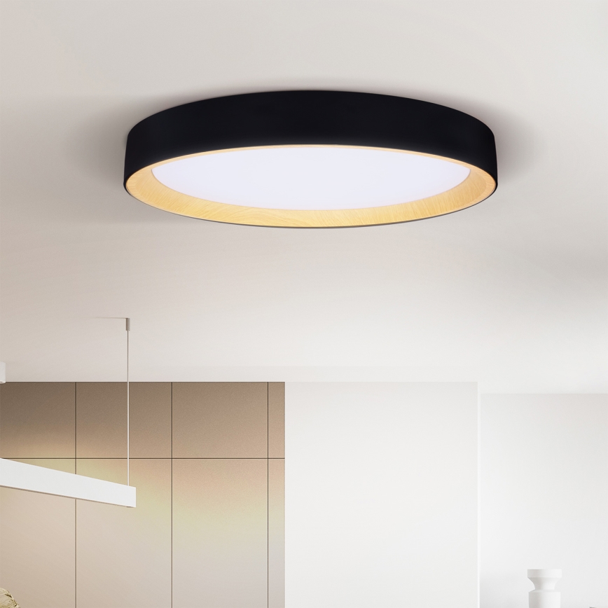 Brilagi - диммируемый потолочный светильник LARIOS LED/72W/230V 3000-6500K черный Ø 59 см + пульт дистанционного управления