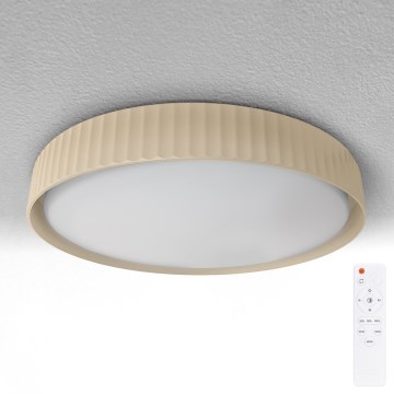 Brilagi - Диммируемый LED потолочный светильник LUCIA LED/60W/230V 3000–6500K Ø 59 см, бежевый + пульт дистанционного управления