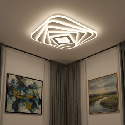 Brilagi - LED диммируемый потолочный светильник MODERN LED/210 Вт/230 В 3000-6000 К 55x55 см + пульт дистанционного управления
