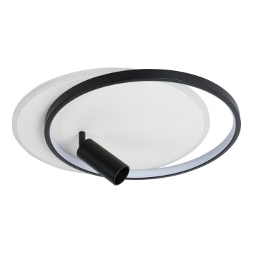 Brilagi - диммируемый LED-потолочный светильник UNITY LED/48W/230V + 1xGU10/3W 3000-6000K 39x45 cm белый/чёрный + пульт дистанционного управления