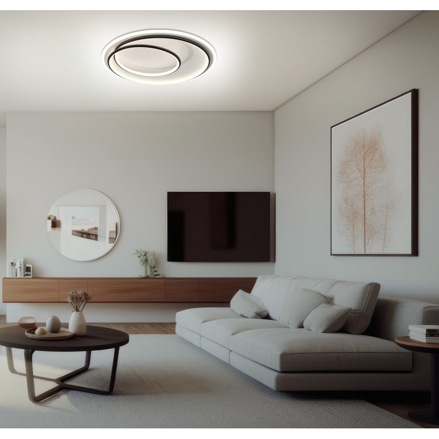 Brilagi - Диммируемый потолочный светильник FLARE LED/38 Вт/230 В диам. 48 см 3000–6000К + пульт дистанционного управления