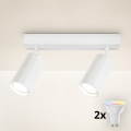 Brilagi - Диммируемый LED RGBW точечный светильник SELE MODERN 2xGU10/6,5W/230V 2700-6500K Wi-Fi белый