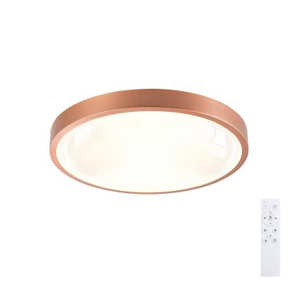 BRILAGI - LED диммируемый потолочный светильник GLASS POOL DOUBLE LED/48W/230V Ø 40 см медный + пульт дистанционного управления