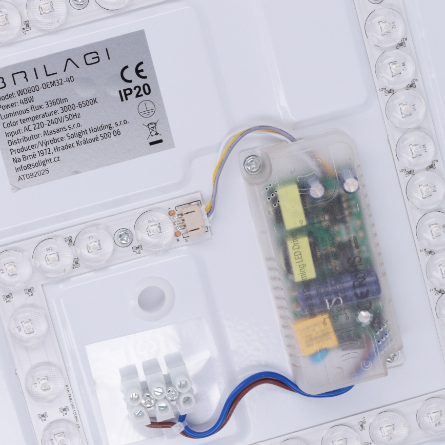 Brilagi - Диммируемый светодиодный потолочный светильник MATTEO LED/48W/230V 3000-6500K, диаметр 41 cm, зелёный + пульт дистанционного управления