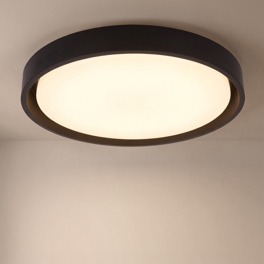 Brilagi - диммируемый потолочный светильник MATTEO LED/48W/230V 3000-6500K, Ø 41 cm, черный + пульт дистанционного управления