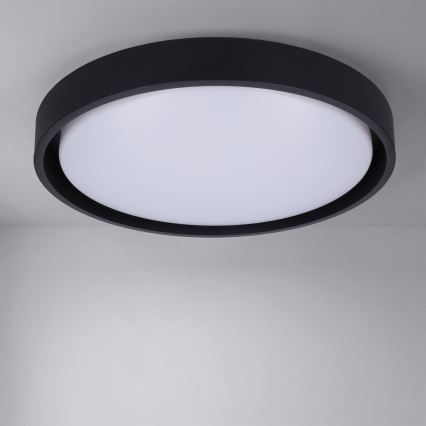 Brilagi - диммируемый потолочный светильник MATTEO LED/48W/230V 3000-6500K, Ø 41 cm, черный + пульт дистанционного управления