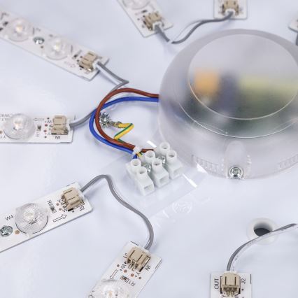 Brilagi - диммируемый потолочный светильник PILANA LED/72W/230V 3000-6500K дуб/черный, диаметр 80 см + пульт дистанционного управления