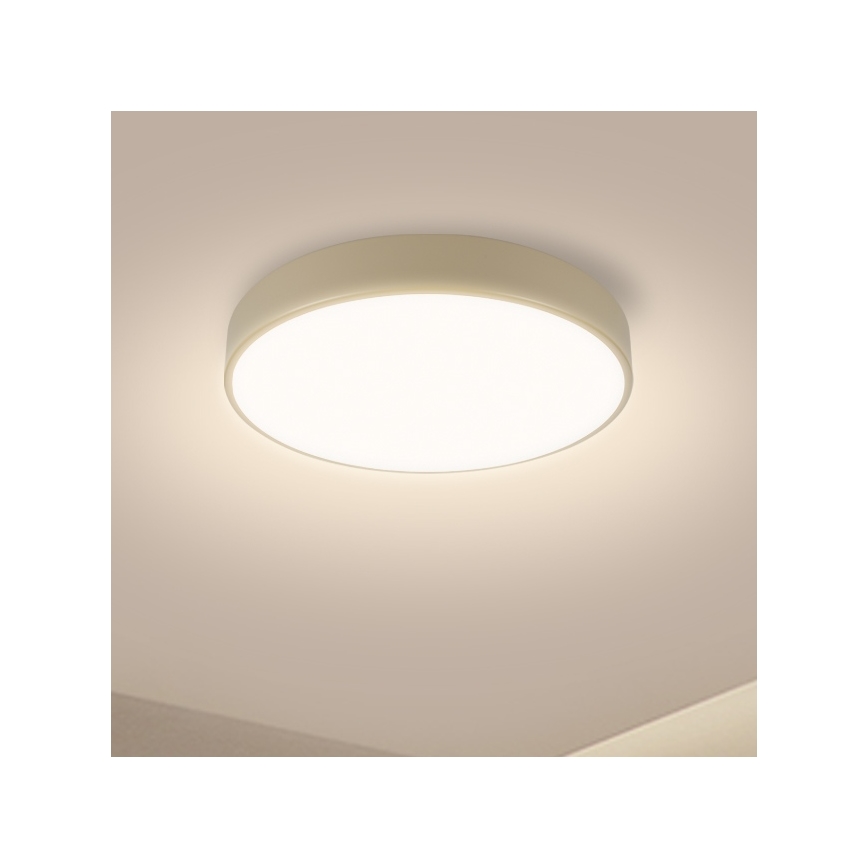 Brilagi - диммируемый светодиодный потолочный светильник POOL LED/36W/230V 3000-6000K диаметр 30 см бежевый + пульт дистанционного управления