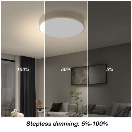 Brilagi - диммируемый светодиодный потолочный светильник POOL LED/36W/230V 3000-6000K диаметр 30 см бежевый + пульт дистанционного управления