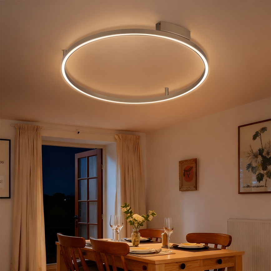 BRILAGI - диммируемый потолочный светильник PORTOFINO, LED/60 Вт/230 В, 3000–6000 К, диаметр 80 см, бежевый + пульт дистанционного управления