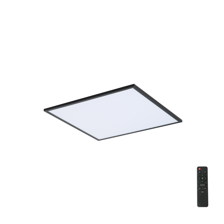 Brilagi - светодиодный диммируемый потолочный светильник SLIMFRAME LED/36W/230V 45×45 см 3000–6000K черный + пульт дистанционного управления