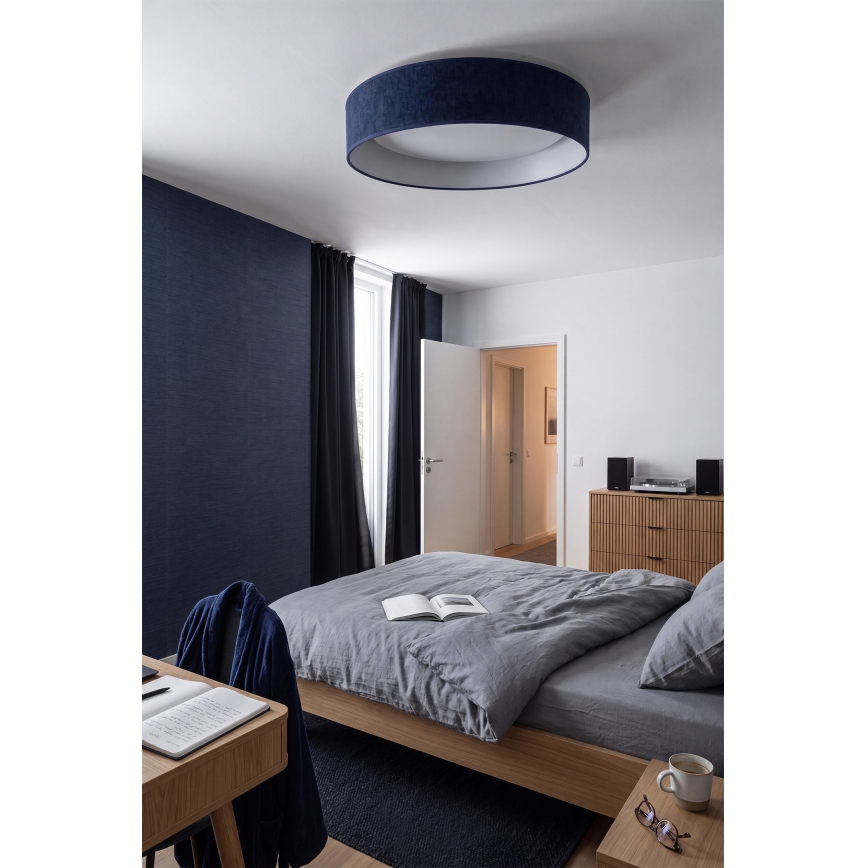 Brilagi - Диммируемый потолочный светильник VELVET SMARTIX LED 36 Вт/230 В 3000–6000K, диаметр 55 см, синий, Wi‑Fi Tuya Beacon + пульт дистанционного управления