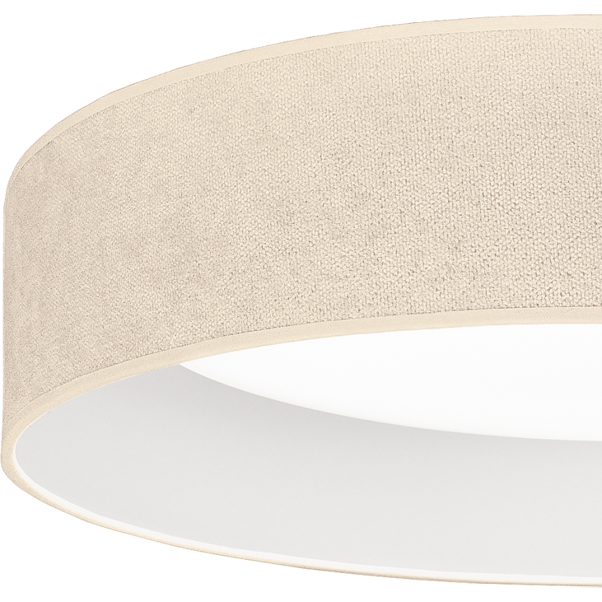Brilagi - диммируемый потолочный светильник VELVET SMARTIX LED/36 Вт/230 В 3000–6000 К, диаметр 55 см, кремовый, Wi‑Fi Tuya Beacon + пульт дистанционного управления