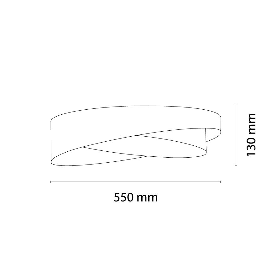 BRILAGI - LED диммируемый потолочный светильник VELVET TWIST LED/36W/230V 3000-6000K диаметр 65 см Wi-Fi Tuya Beacon розовый/бежевый + дистанционный пульт