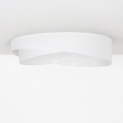 BRILAGI - Диммируемый потолочный светильник VELVET TWIST LED/36W/230V 3000-6000K диаметр 65 см Wi-Fi Tuya Beacon белый + пульт дистанционного управления