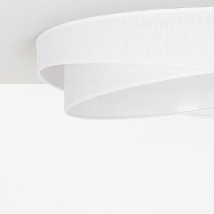 BRILAGI - Диммируемый потолочный светильник VELVET TWIST LED/36W/230V 3000-6000K диаметр 65 см Wi-Fi Tuya Beacon белый + пульт дистанционного управления