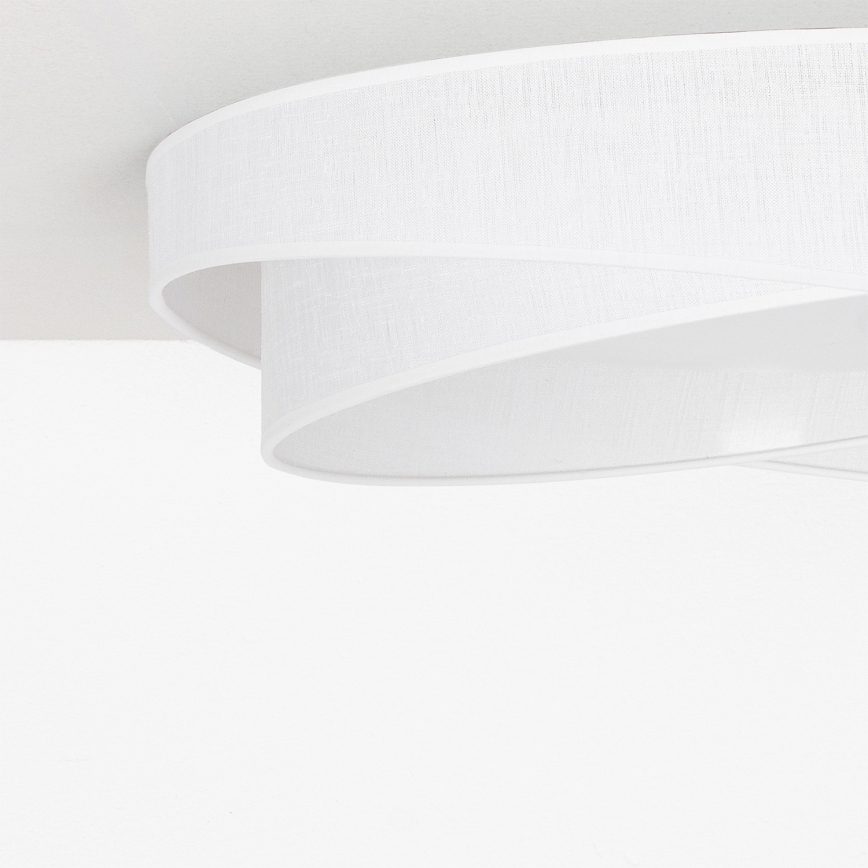 BRILAGI - Диммируемый потолочный светильник VELVET TWIST LED/36W/230V 3000-6000K диаметр 65 см Wi-Fi Tuya Beacon белый + пульт дистанционного управления