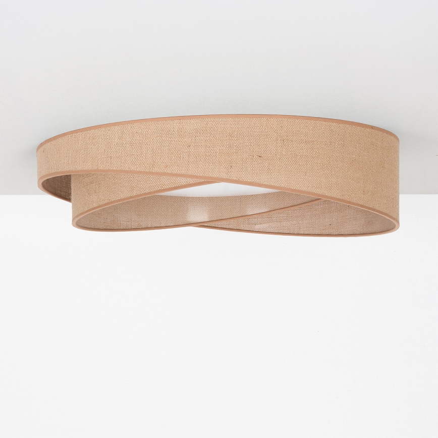 BRILAGI - LED Диммируемый потолочный светильник VELVET TWIST LED/36W/230V 3000-6000K Ø 65 см Wi-Fi Tuya Beacon бежевый + пульт дистанционного управления