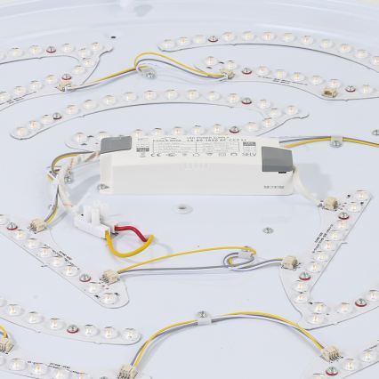 Brilagi - LED диммируемый потолочный светильник WOODROUND LED/40W/230V 3000-6000K диаметр 60 см деревянный CRI 90 + дистанционное управление
