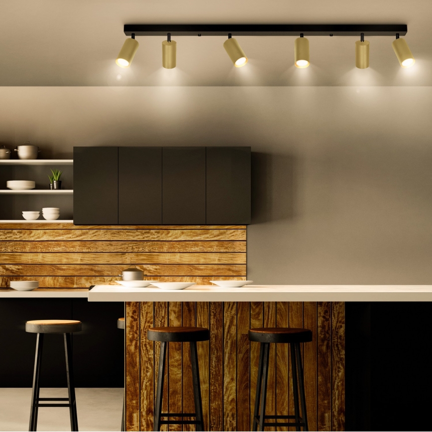 Brilagi - LED диммируемый точечный светильник SELE GOLDEN 6xGU10/6,5 Вт/230 В 2700–6500 К чёрный/золотой