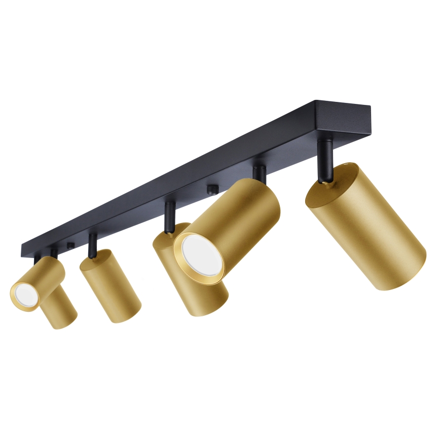 Brilagi - LED RGBW диммируемый точечный светильник SELE GOLDEN 6xGU10/6,5 Вт/230 В 2700–6500 К чёрный/золотой