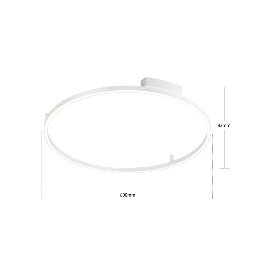 Brilagi - диммируемый светодиодный потолочный светильник PORTOFINO LED/60W/230V 3000–6000K Ø 80 см белый + пульт дистанционного управления