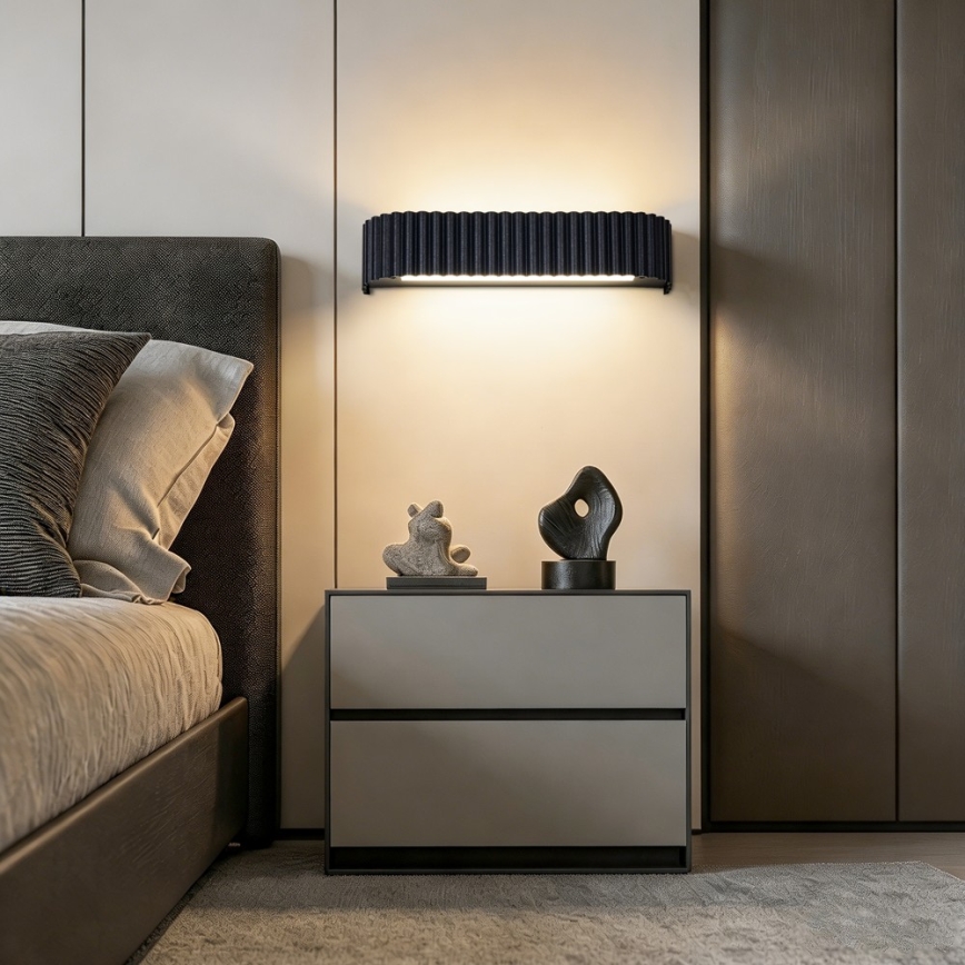 BRILAGI - Диммируемый настенный светильник FALCON MODERN LED/14W/230V 3000-6000K 40 cm черный + пульт дистанционного управления