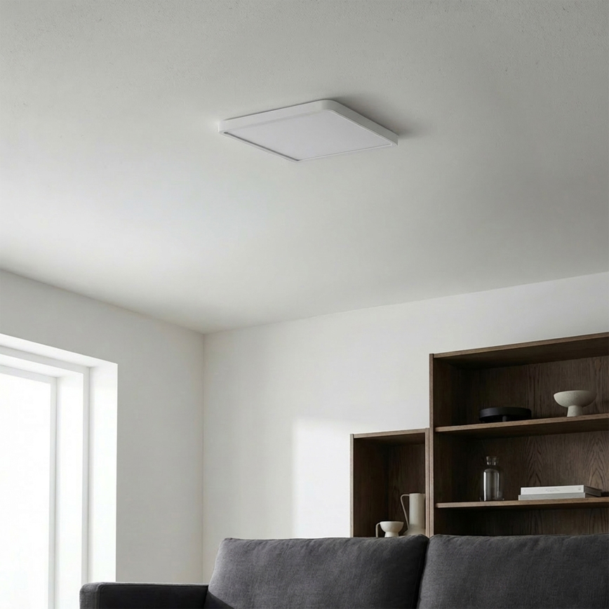 Brilagi - Диммируемый светодиодный потолочный светильник ESTELA SQUARE LED/36W/230V 3000-6500K 31x31 см белый + пульт дистанционного управления
