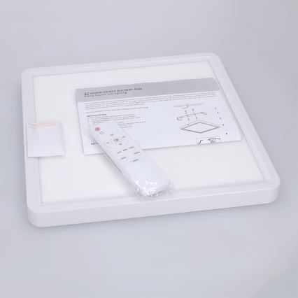 BRILAGI - Диммируемый светодиодный потолочный светильник ESTELA SQUARE LED/36W/230V 3000-6500K 31x31 см белый + пульт дистанционного управления