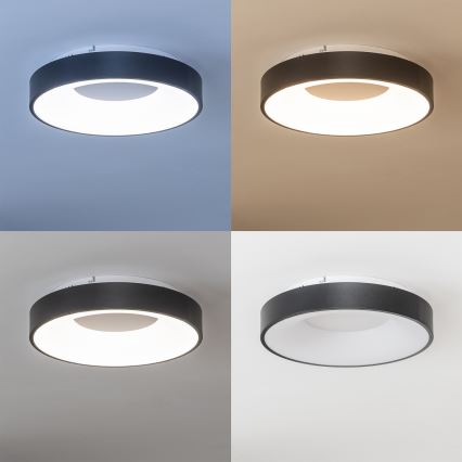 Brilagi - Диммируемый светодиодный потолочный светильник FALCON II LED/67W/230V 3000-6500K Ø 40 см черный + пульт дистанционного управления