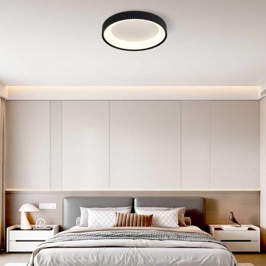 Brilagi - Диммируемый потолочный светильник FALCON MODERN LED/54W/230V 3000-6500K Ø 60 см черный + пульт дистанционного управления