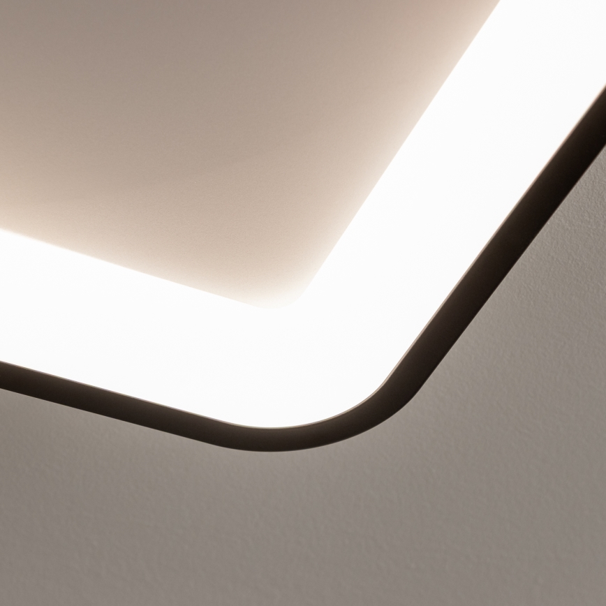 Brilagi - LED Диммируемый потолочный светильник FALCON SLIM LED/50W/230V 3000-6500K 50x50 cm черный + пульт дистанционного управления