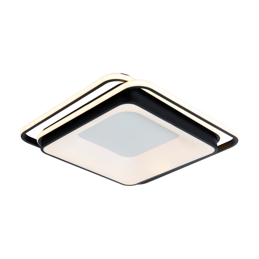 Brilagi - Диммируемый потолочный светильник FLARE LED/102 Вт/230 В 3000-6000 К 50x50 см черный + пульт дистанционного управления