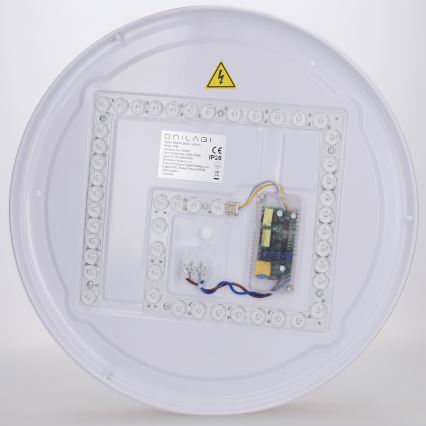 Brilagi - диммируемый потолочный светильник FLOCO LED/48W/230V, диаметр 40 см, декор под дерево/белый + пульт дистанционного управления