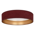 Brilagi - Диммируемый потолочный светильник LED VELVET SMART VARI LED/24W/230V 3000-6500K диам. 45 cm винный/золотой + пульт дистанционного управления