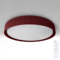 Brilagi - диммируемый потолочный светильник LUCIA LED/48W/230V 3000-6500K Ø 41 см, красный + пульт дистанционного управления