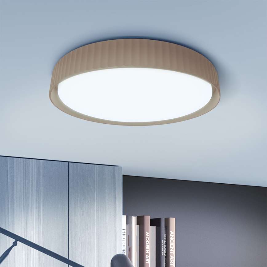 Brilagi - Диммируемый потолочный светильник LUCIA LED/48W/230V 3000-6500K диаметр 41 см коричневый + пульт дистанционного управления