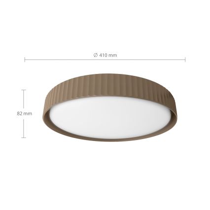 Brilagi - Диммируемый потолочный светильник LUCIA LED/48W/230V 3000-6500K диаметр 41 см коричневый + пульт дистанционного управления