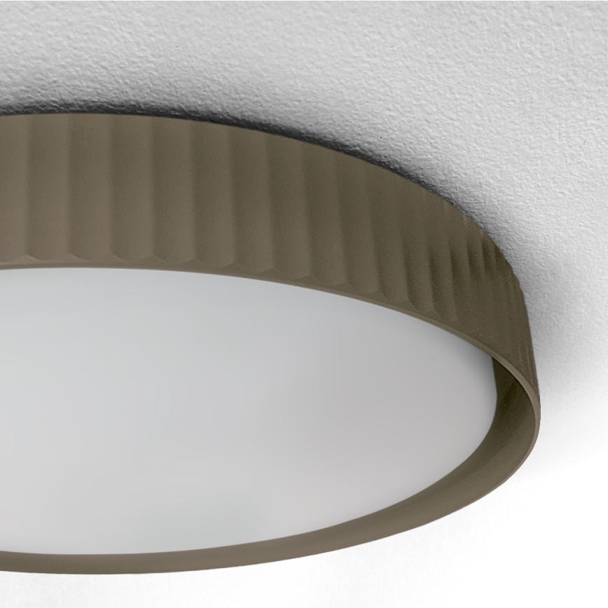 Brilagi - Диммируемый светодиодный потолочный светильник LUCIA LED/60 Вт/230 В 3000–6500K, диаметр 59 см, тауп (серо-коричневый) + пульт дистанционного управления