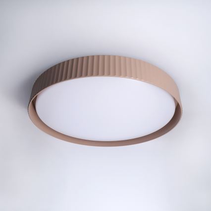 Brilagi - диммируемый потолочный светильник LUCIA LED/60W/230V 3000-6500K, диаметр 59 см, коричневый + дистанционное управление