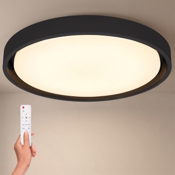 Brilagi - Диммируемый потолочный светильник MATTEO LED/60 Вт/230 В 3000-6500K диаметр 51,5 см черный + пульт дистанционного управления