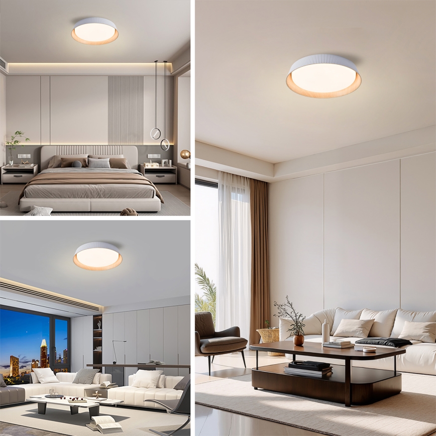 Brilagi - LED диммируемый потолочный светильник ORINO LED/54 Вт/230 В 3000–6000K белый, диаметр 43 см + пульт дистанционного управления