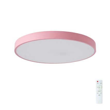 Brilagi - Диммируемый светодиодный потолочный светильник POOL LED/60W/230V 3000-6000K, диам. 60 см, розовый + пульт дистанционного управления