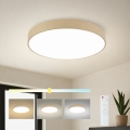 Brilagi - диммируемый потолочный светильник POOL LED/60W/230V 3000-6000K диаметр 60 см бежевый + пульт дистанционного управления