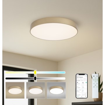 BRILAGI - Диммируемый потолочный светильник POOL SMART LED/60 Вт/230 В 3000–6000 К, диам. 50 см, Wi‑Fi Tuya, золотой + пульт дистанционного управления
