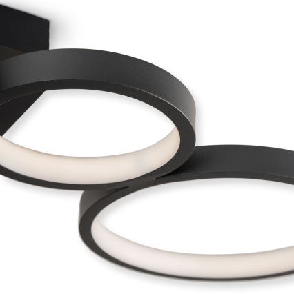 Brilagi - диммируемый потолочный светильник RINGO LED/34 Вт/230 В 3000–6000 К 28×84 см чёрный + пульт дистанционного управления